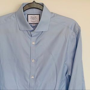 Non-Iron Extra Slim Fit Dress Shirt - Blue